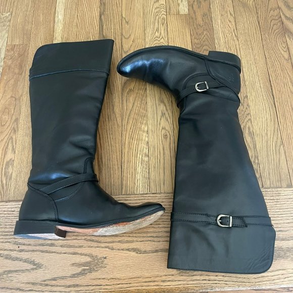 Frye Riding Boots Women’s Size 8 Shirley Black Made in Mexico - Picture 6 of 11